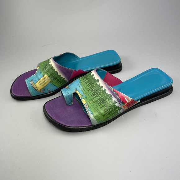 Icon Los Angeles Art Print Sandals - Picture 4 of 5